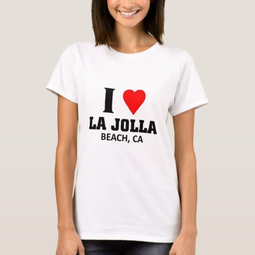 I love La Jolla beach T_Shirt