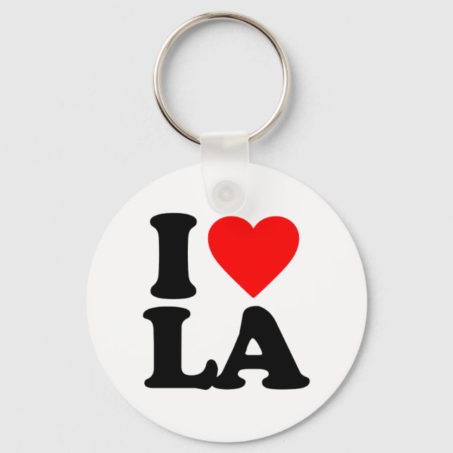 I LOVE LA KEYCHAIN (Front)