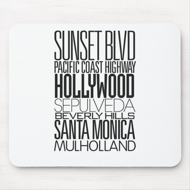 I Love LA Mouse Pad (Front)