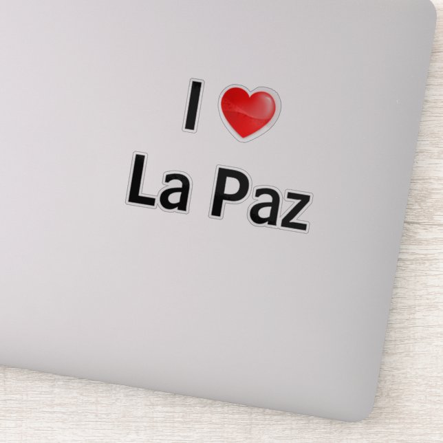 I love La Paz Sticker (Detail)