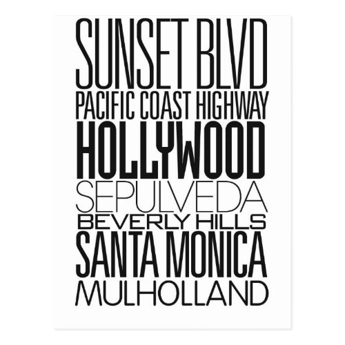 I Love LA Postcard I Love LA Postcard