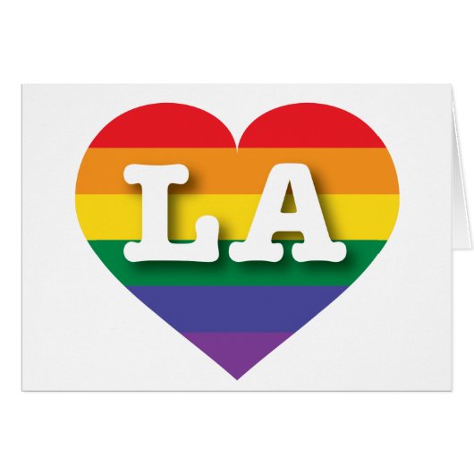 I Love LA Rainbow Heart (Front Horizontal)