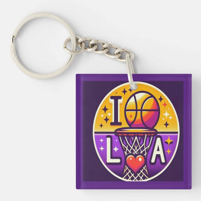I Love LA T-Shirt Keychain (Front)