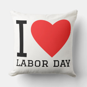 I love labor’s day throw pillow