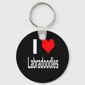 I Love Labradoodles Keychain