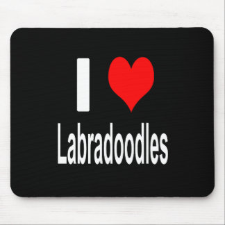 I Love Labradoodles Mouse Pad