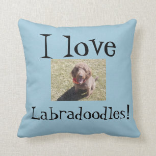 I Love Labradoodles Pillow