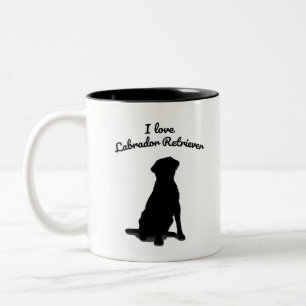 I Love Labrador Retriever Two-Tone Coffee Mug