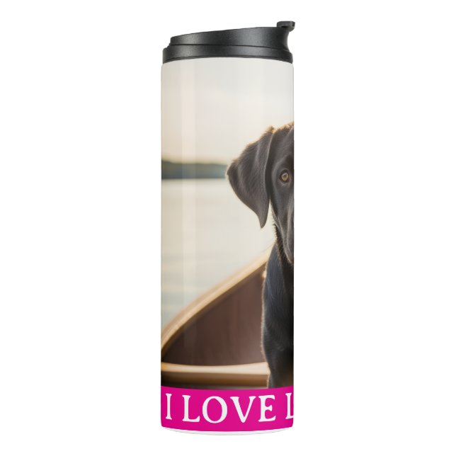I Love Labradors Thermal Tumbler (Rotated Left)