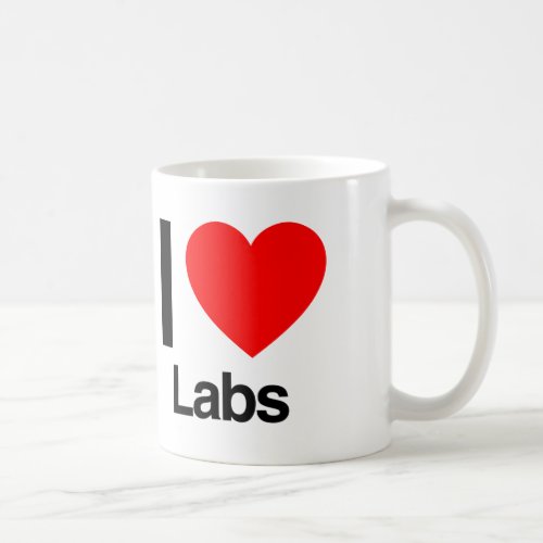 i love labs coffee mug