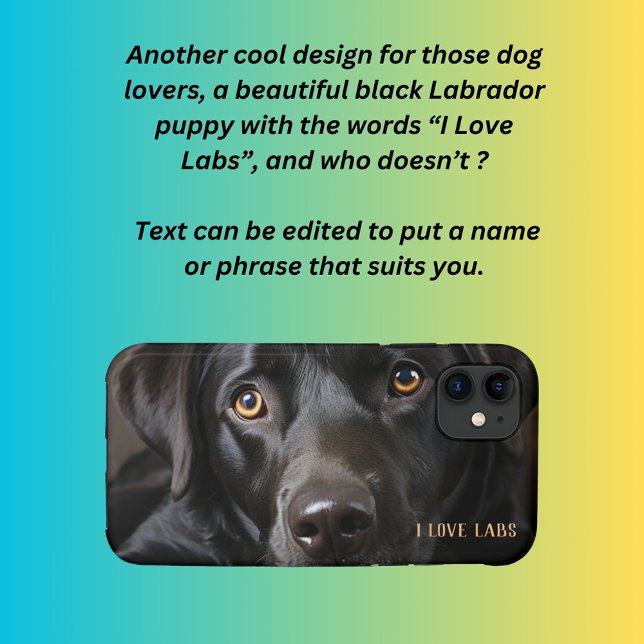 I Love Labs Puppy  Case-Mate iPhone Case (Creator Uploaded)
