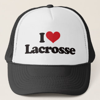 I Love Lacrosse Trucker Hat