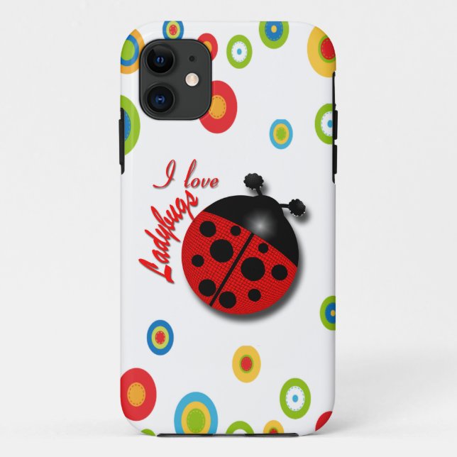 I Love Ladybugs Case-Mate iPhone Case (Back)