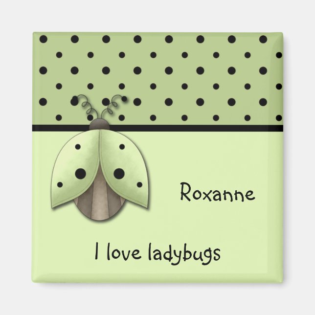 I Love Ladybugs Magnet (Front)