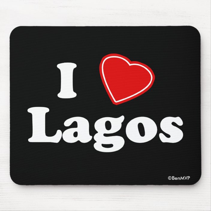 I Love Lagos Mouse Pad