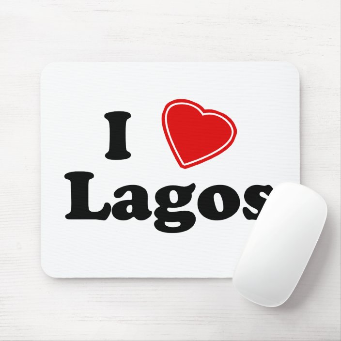 I Love Lagos Mouse Pad
