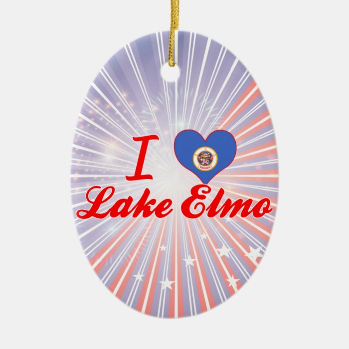 I Love Lake Elmo, Minnesota Ornament