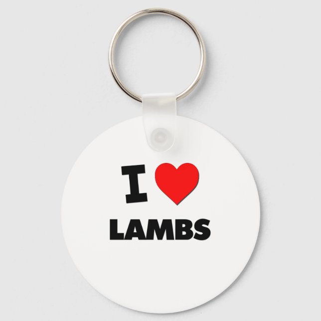 I Love Lambs Keychain (Front)