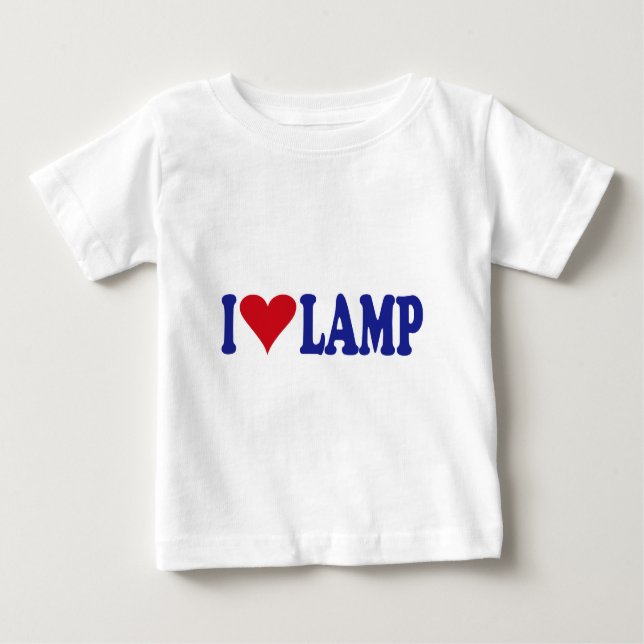 I Love Lamp Baby T-Shirt (Front)