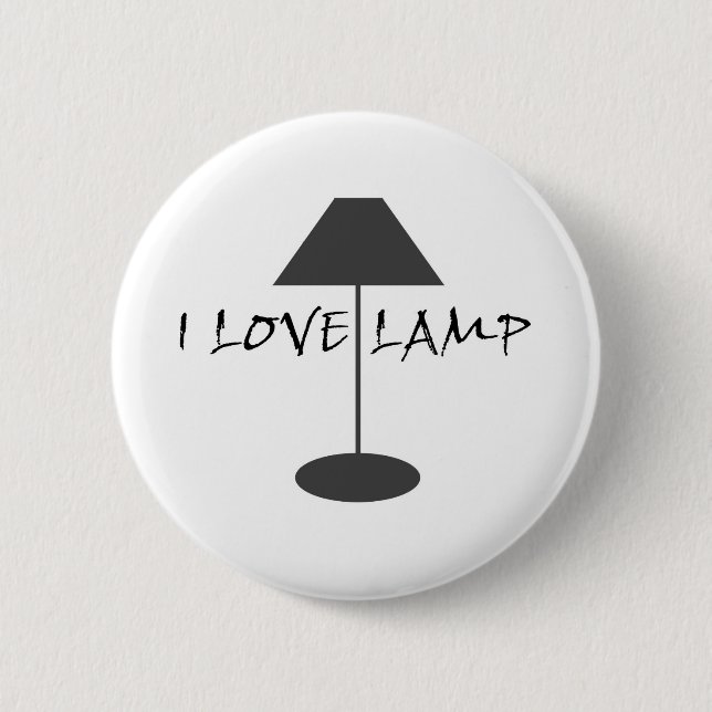 I Love Lamp Button (Front)