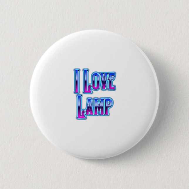 I Love Lamp Button (Front)