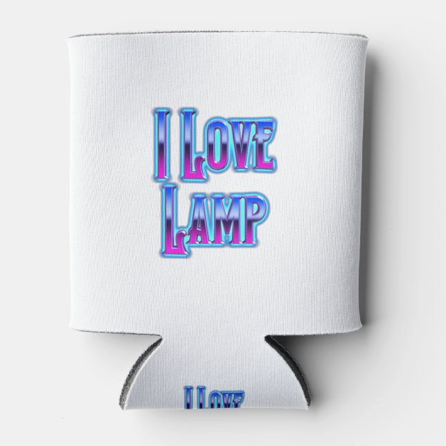 I Love Lamp Can Cooler (Front)