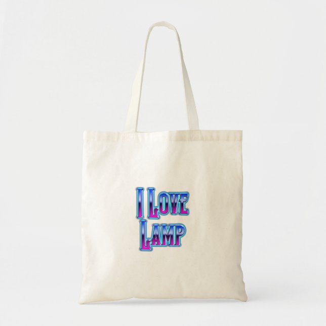I Love Lamp Tote Bag (Front)