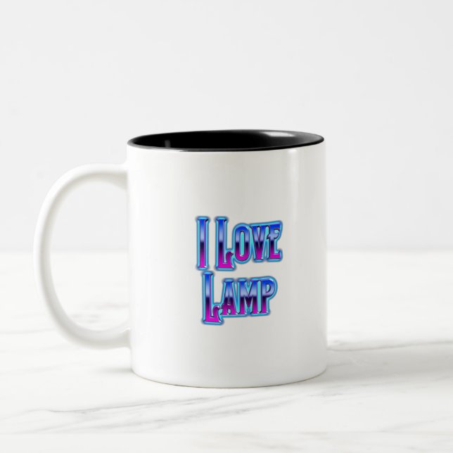 I Love Lamp Two-Tone Coffee Mug (Left)