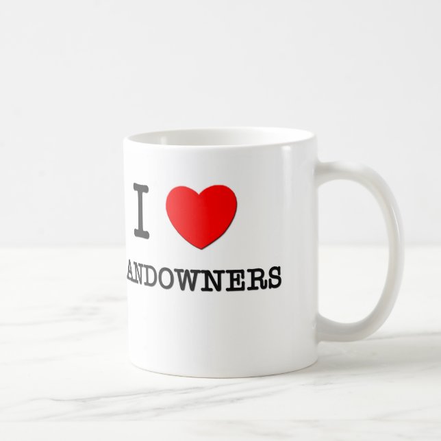 I Love Landowners Coffee Mug (Right)