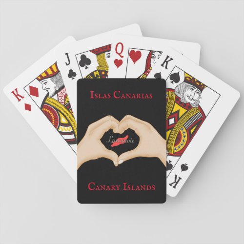 I love Lanzarote Cartas de pquer Bicycle Poker Cards