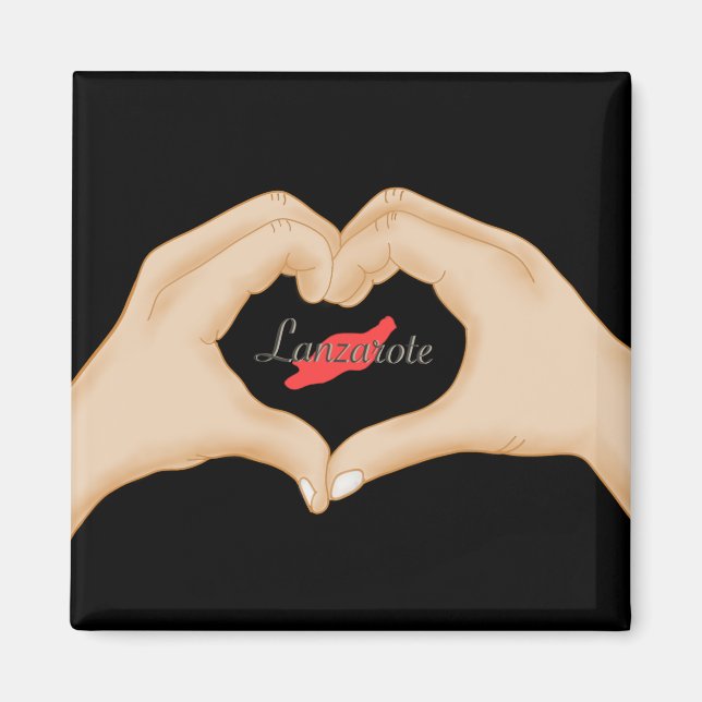 I love Lanzarote Imán Magnet (Front)