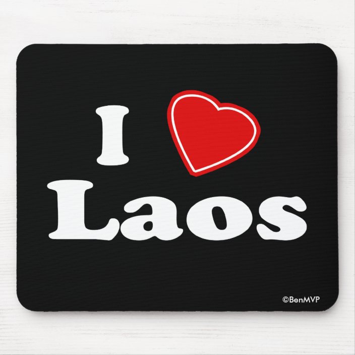 I Love Laos Mousepad