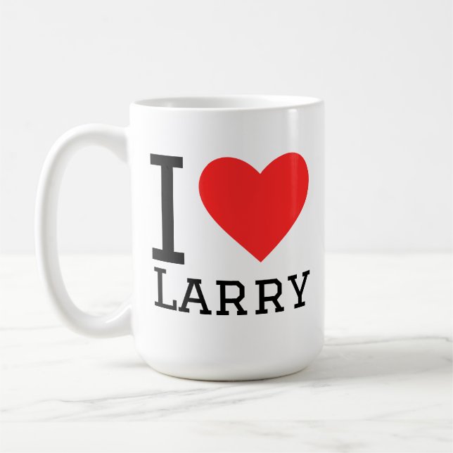 I love larry coffee mug (Left)