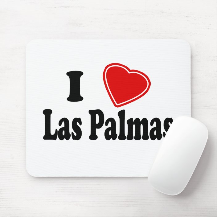 I Love Las Palmas Mouse Pad