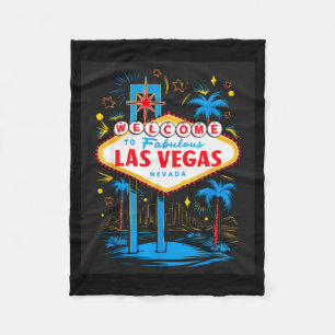 I Love Las Vegas Nevada City Vegas Souvenir Las Ve Fleece Blanket