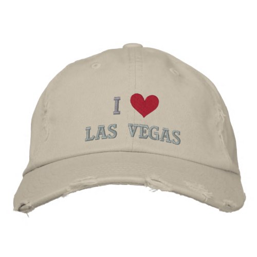 I LOVE LAS VEGAS __ NEVADA EMBROIDERED BASEBALL CAP