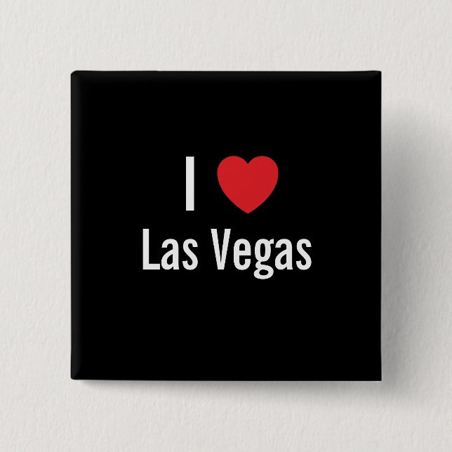 I love Las Vegas Pinback Button (Front)