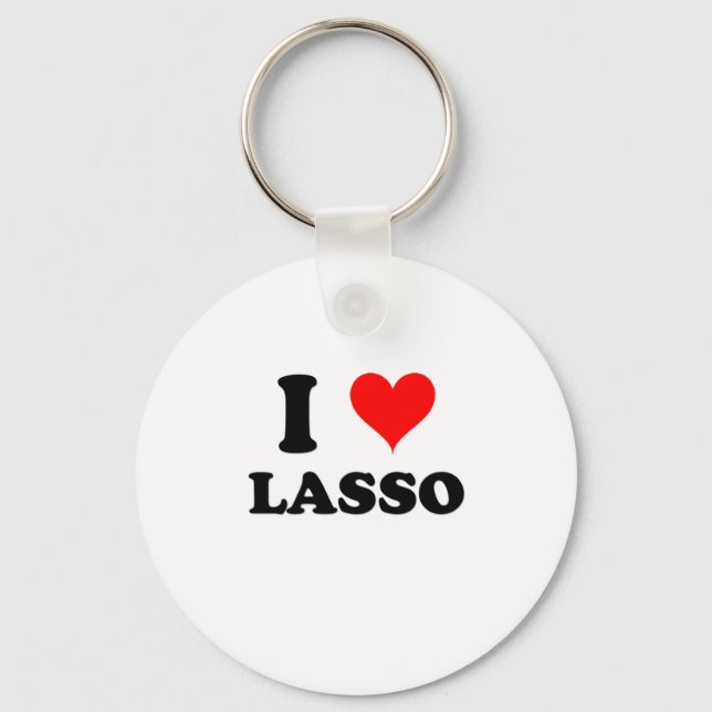 I Love Lasso Keychain (Front)