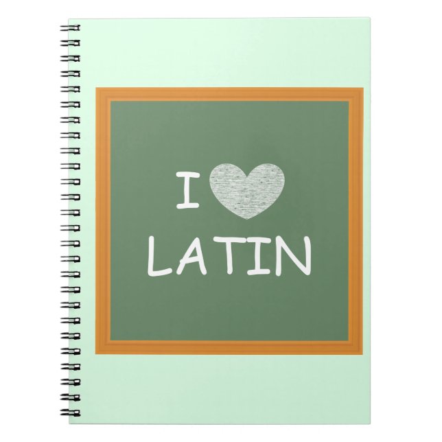 I Love Latin Notebook (Front)