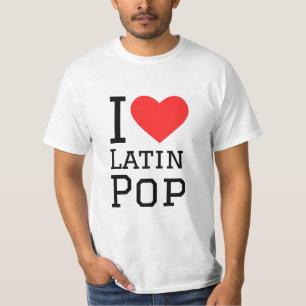 I love Latin pop square sticker T-Shirt