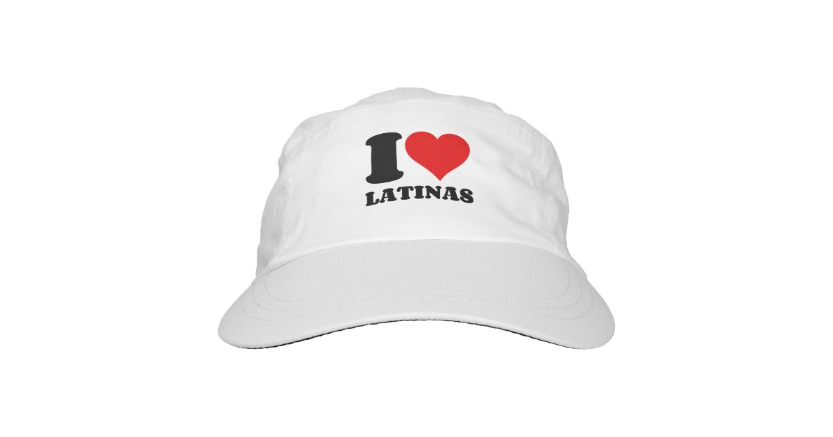 I Love Latinas Heart Hat Zazzle