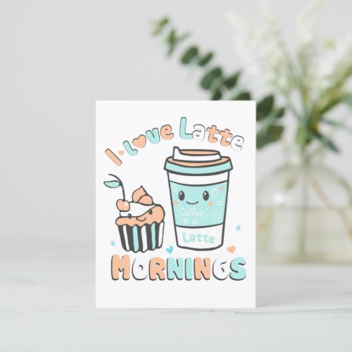 I Love Latte Mornings Holiday Card