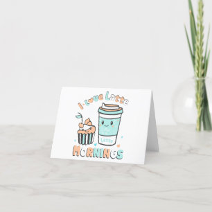 I Love Latte Mornings Holiday Card