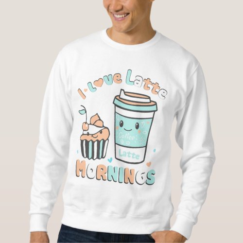 I Love Latte Mornings Sweatshirt
