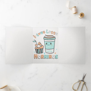 I Love Latte Mornings Tri-Fold Announcement