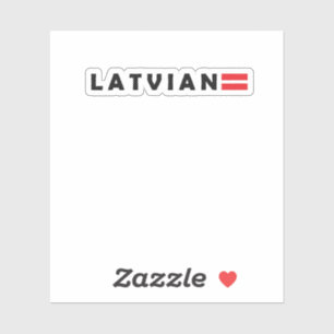 I love Latvia Sticker