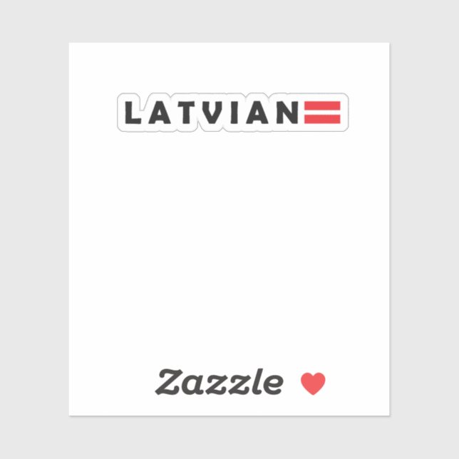 I love Latvia Sticker (Sheet)