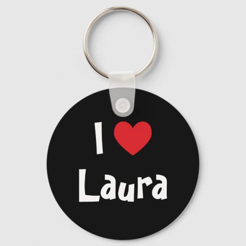 I Love Laura Keychain