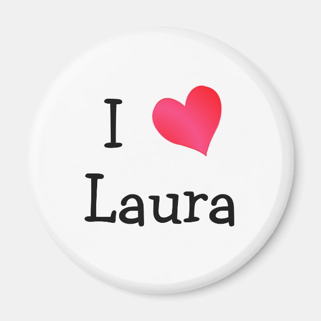 I Love Laura Magnet (Front)