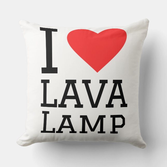 I love lava lamp throw pillow (Front)